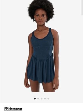 FP Movement Smockin Hot Dress Midnight Navy